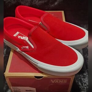 VANS SLIP-ON PRO RED SUEDE